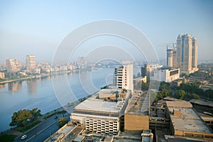 Nile river in Cairo city