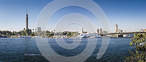 Nile Riverfront at Cairo, Egypt Panorama