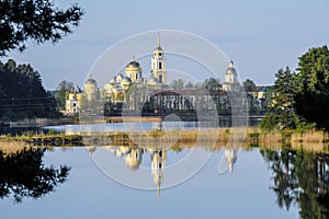 Nilo Stolobenskyi monastery in Svetlitsa, Russia on Seliger lake