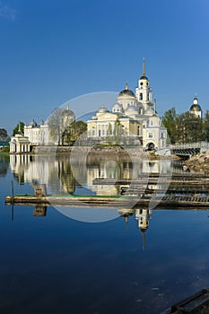 Nilo Stolobenskyi monastery in Svetlitsa, Russia on Seliger lake