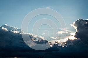 Nimbus or Rain clouds forming in the sky