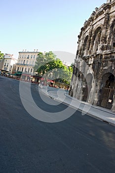 Nimes street scenic photo