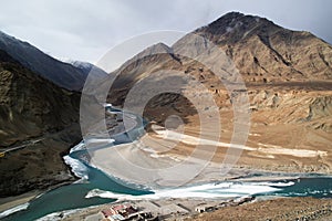 Nimmu - confluence of the Indus and Zanskar rivers