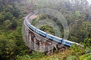 Nine Arches Bridge Demodara in Ella, Sri Lanka. photo