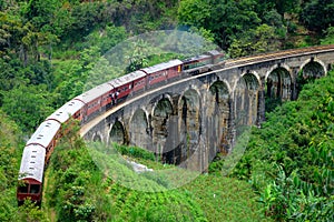 Nine arches bridge in Ella Sri Lanka