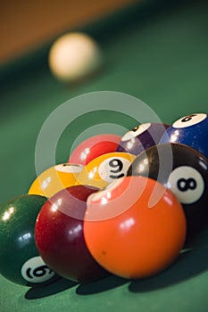 Nine balls pool photo