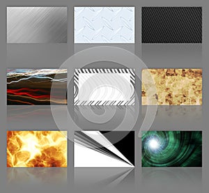 Nine Business Cards Assortment