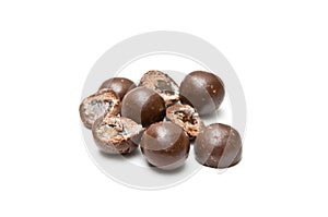 Nine chocolate balls