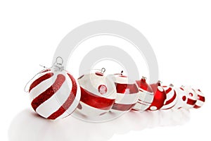 Nine Christmas Baubles