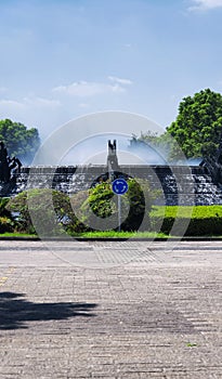 Nine dragon water fountain shaoxing China photo