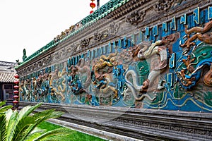 The Nine Dragons Wall of Pingyao is one of the three still existing in China. Known as one of the best