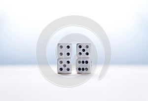 Nine eleven from dice numbers. 9-11 concept.