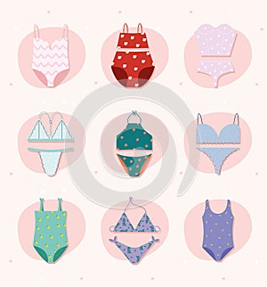 nine lady underwears