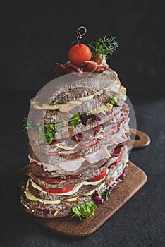 Nine layers sandwich