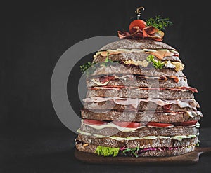 Nine layers sandwich
