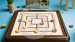Nine Men Morris Board Game Challenge