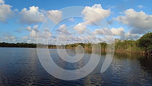 Nine Mile Pond afternoon cloudscape and reflections in Everglades National Park.