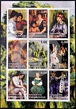 Nine paintings by Auguste Renoir