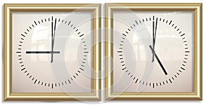 Nine to five two clocks