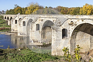 Nineteenth-century bridge over Yantra River in Byala, Bulgaria