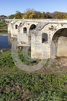 Nineteenth-century bridge over Yantra River in Byala, Bulgaria