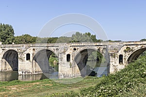 Nineteenth-century bridge over the Yantra River in Byala, Bulgaria