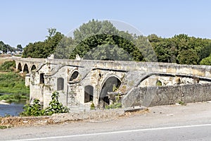 Nineteenth-century bridge over the Yantra River in Byala, Bulgaria