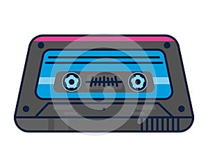 nineties pop art style cassette