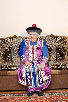 Ninety year old asian woman