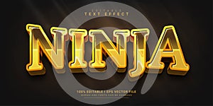 ninja editable text effect