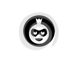 Ninja Face logo vector