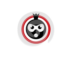 Ninja Face logo vector