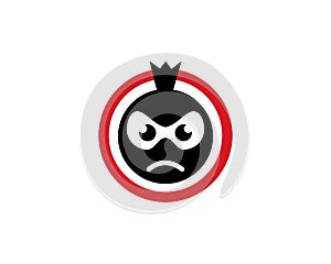 Ninja Face logo vector