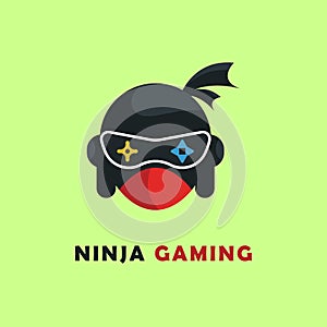 ninja head game icon logo