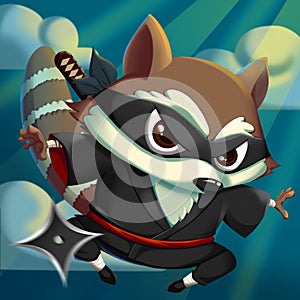 Ninja KungFu Raccoon!