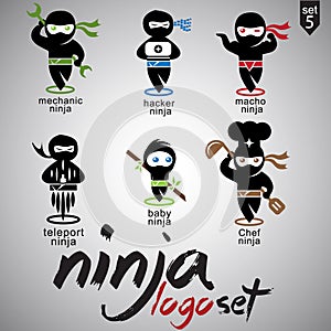 Ninja logo set 5