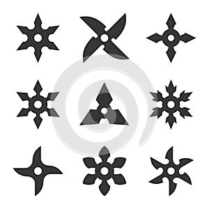 Ninja Star Icon Set photo