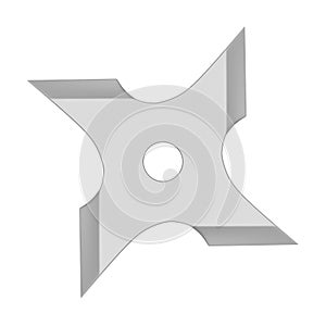 Ninja Star Shuriken Isolated