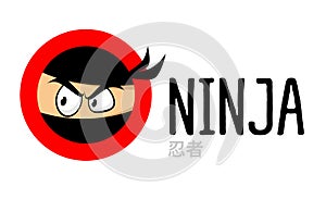 Ninja vector logo icon