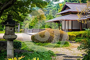 Ninomaru Gardens Imperial palace Suwanochaya Teahouse building