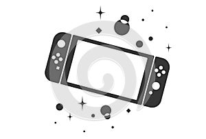 Nintendo Switch. Game controller design template icon