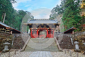 Nio-mon Gate at Taiyuinbyo - the Mausoleum of Tokugawa Iemitsu in Nikko photo