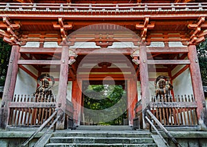 Nio statue at Daigo-ji Temple in Kyoto, Japan