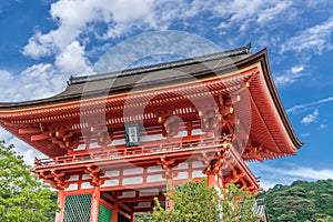 NiomonDeva Gate of Kiyomizu-dera Buddhist Temple.