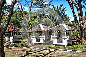 Nipa huts in Tanay roads