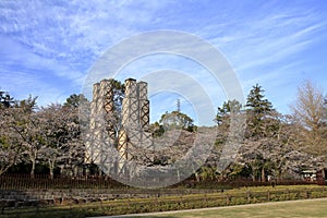 Nirayama reverberatory furnaces and cherry blossoms