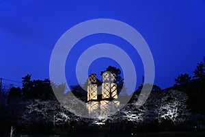 Nirayama reverberatory furnaces and cherry blossoms