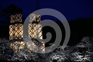 Nirayama reverberatory furnaces and cherry blossoms