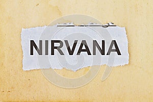 Nirvana newspaper cut out photo