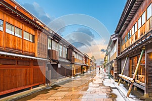 Nishi Chaya District in Kanazawa Japan